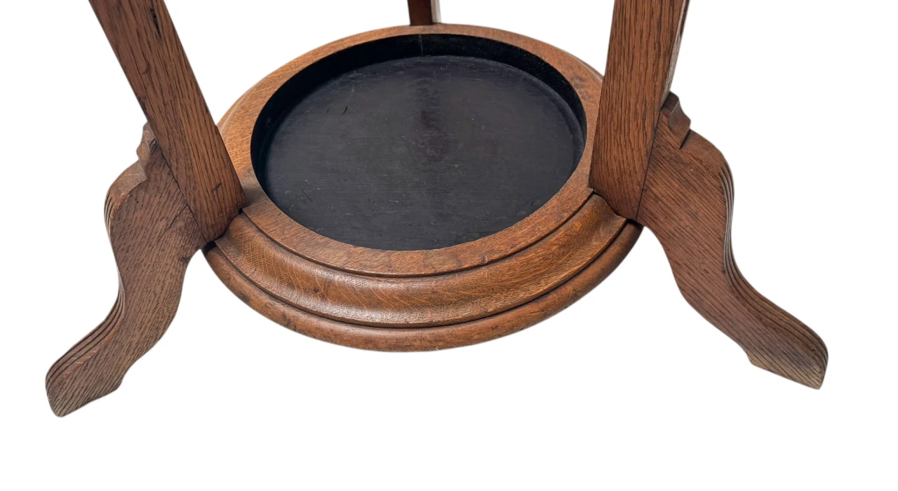 Arts & Crafts Coat Stand or Porte Manteau with Rotating Top, 1900s